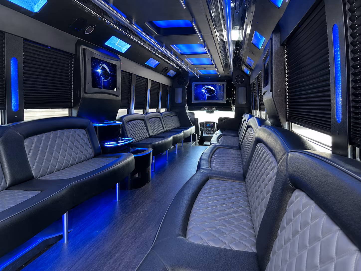 20 Passenger Party Bus Inside