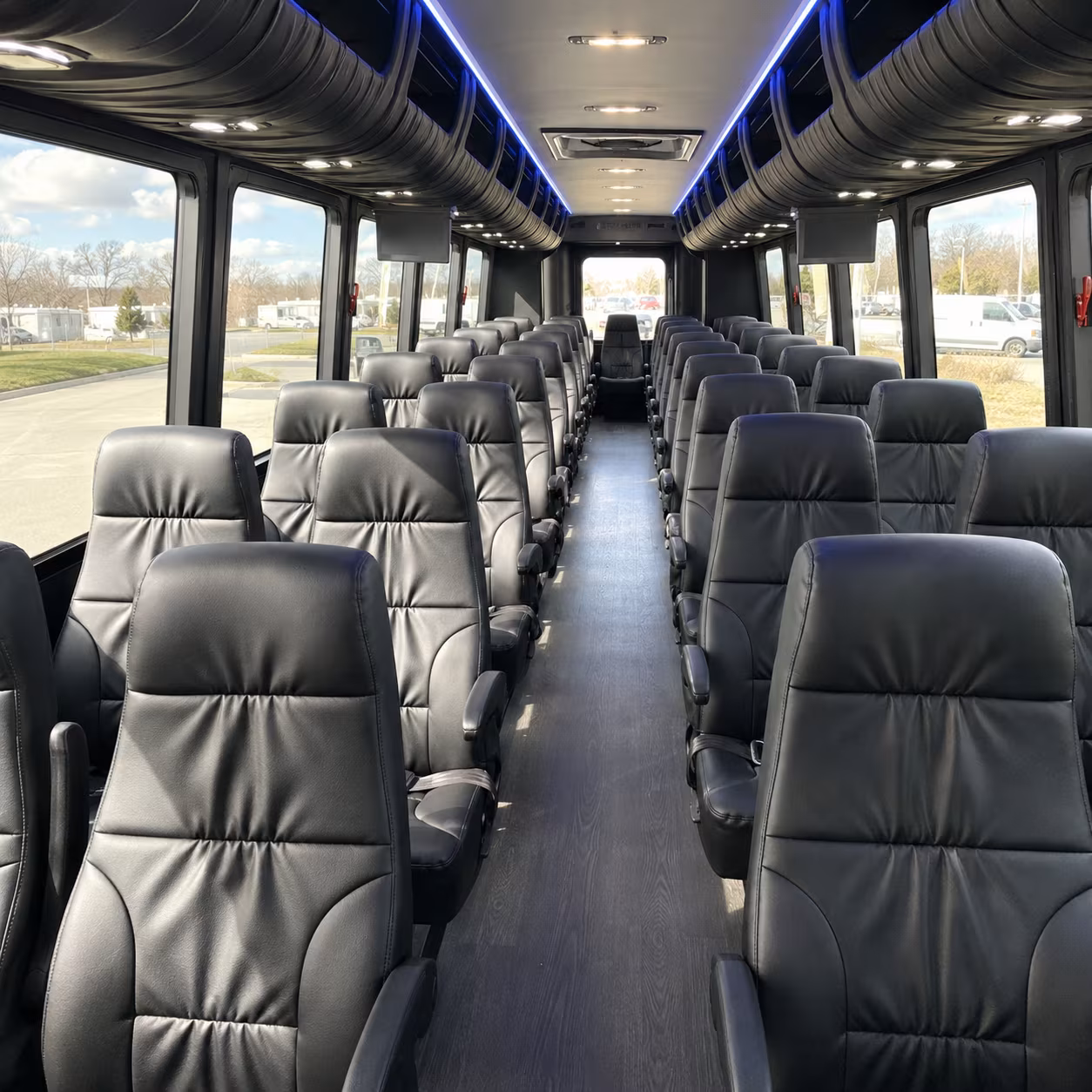 Salinas Airport Shuttle & Transportation party bus exterior