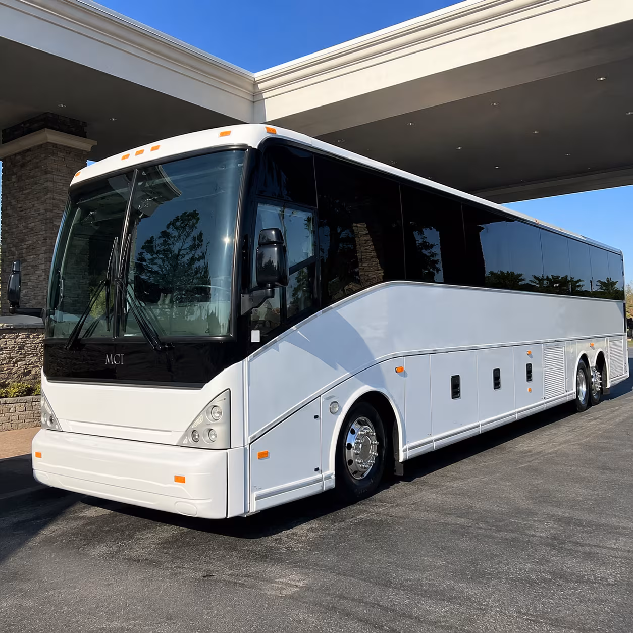 Salinas School Event Transportation party bus exterior