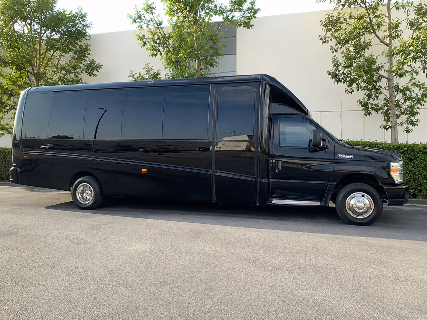 Salinas School Event Transportation party bus exterior