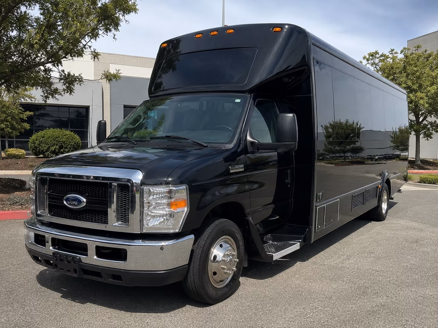 Salinas Sporting Event Transportation party bus exterior