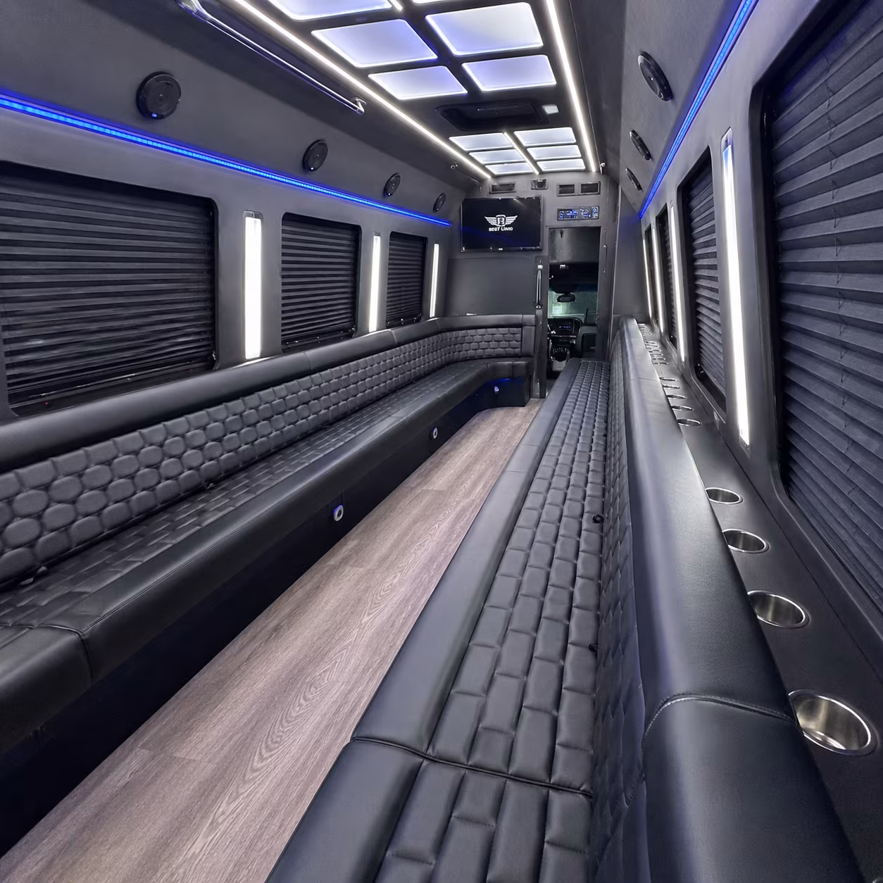 Salinas Sporting Event Transportation party bus exterior