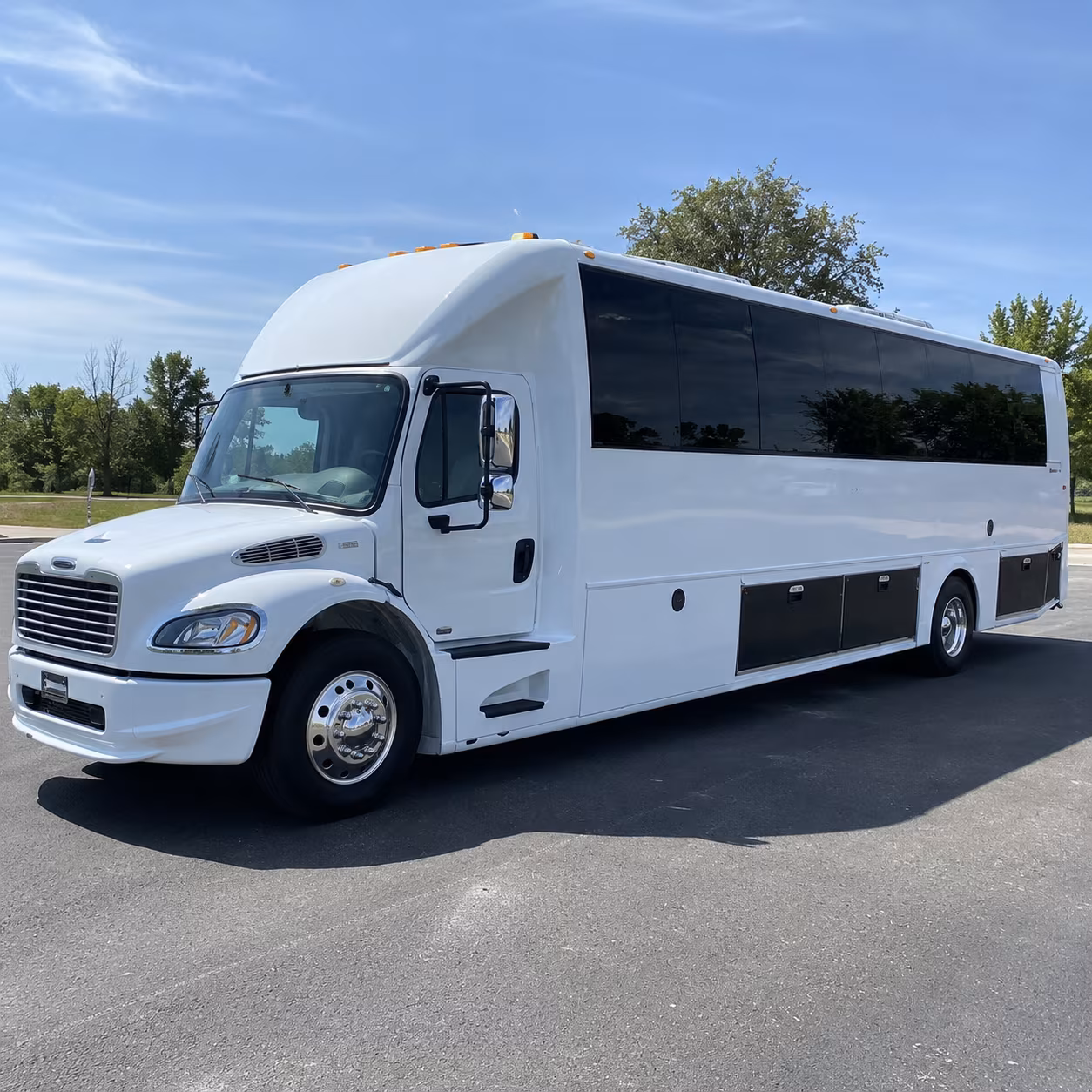 Salinas Wedding Transportation party bus exterior