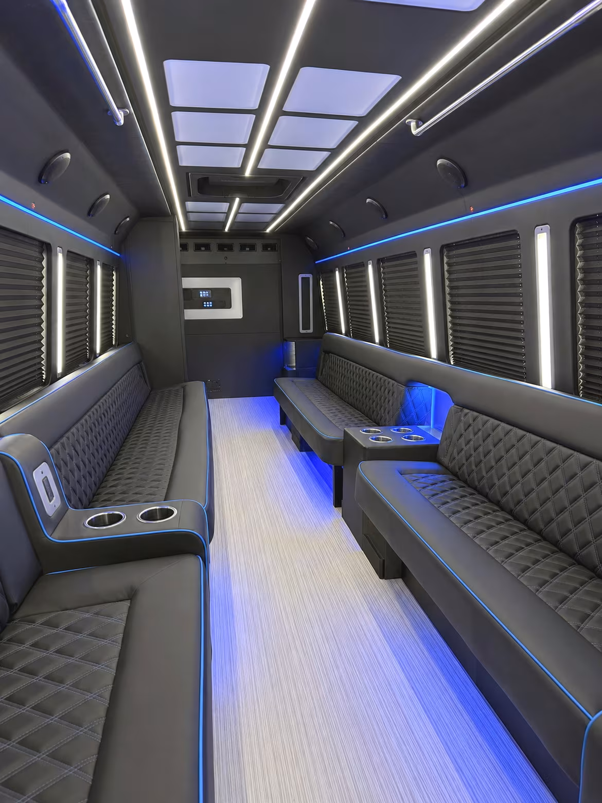 Salinas Winery Tour & Pub Crawl Transportation party bus interior