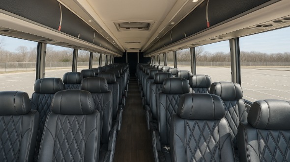 Interior of Charter Bus Company Salinas's 40 Passenger Charter Bus in Salinas