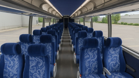 Interior of Charter Bus Company Salinas's 44 Passenger Charter Bus in Salinas