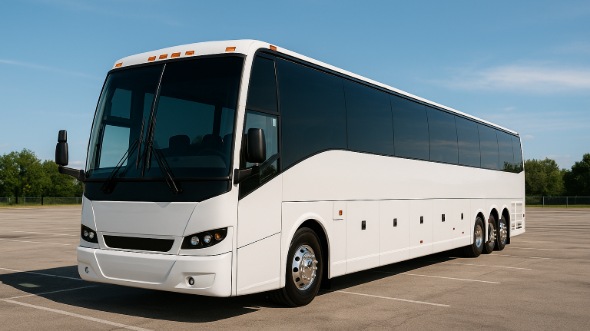 Exterior of Charter Bus Company Salinas's 45 Passenger Charter Bus in Salinas