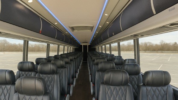 Interior of Charter Bus Company Salinas's 47 Passenger Charter Bus in Salinas