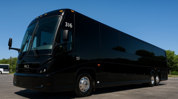 Exterior of Charter Bus Company Salinas's 47 Passenger Charter Bus in Salinas
