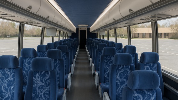 Interior of Charter Bus Company Salinas's 48 Passenger Charter Bus in Salinas
