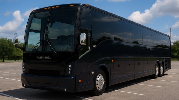 Exterior of Charter Bus Company Salinas's 51 Passenger Charter Bus in Salinas