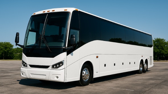 Exterior of Charter Bus Company Salinas's 54 Passenger Charter Bus in Salinas